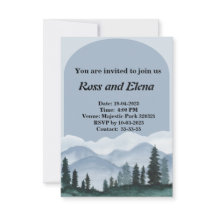 シンプルな冬の森をテーマにした