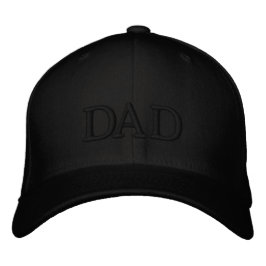 シンプルな刺繍のDADレタリングハット 刺繍入りキャップ