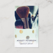シンプルな化粧の写真撮影のミニマルなタイポグラフィ 名刺 (正面)