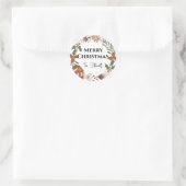 シンプルな北欧スタイルのクリスマス ラベル (バッグ)