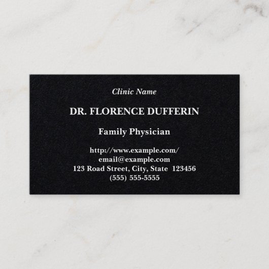 シンプルな医療専門家の名刺 名刺 (正面)