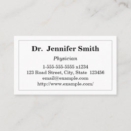 シンプルな医者の名刺 名刺