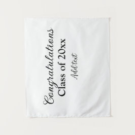 シンプルな卒業おめでとう クラシックを追加 タペストリー