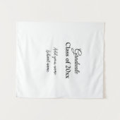 シンプルな卒業おめでとう クラスの追加は最小限に タペストリー (正面(横))