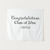 シンプルな卒業おめでとう クラスの追加は最小限に タペストリー (正面(横))