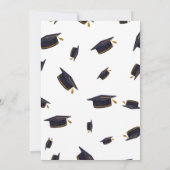 シンプルな卒業パーティー招待状 2024年卒業 招待状 (裏面)