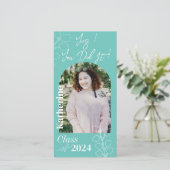 シンプルな卒業写真 水色の葉 (スタンド正面)