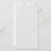 シンプルな卒業写真 水色の葉 (裏面)