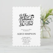 シンプルな卒業招待状 招待状 (スタンド正面)