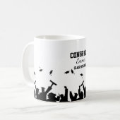 シンプルな卒業記念マグカップ コーヒーマグカップ (正面左)