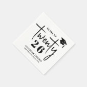 シンプルな卒業 スタンダードカクテルナプキン (角)