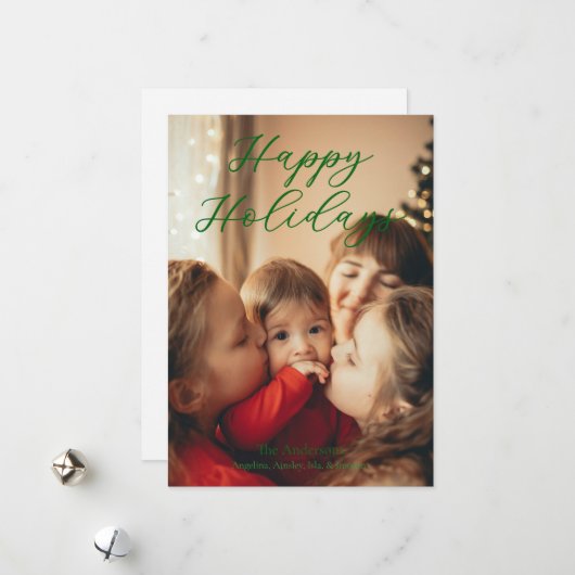 シンプルな単写真 シーズンカード (正面/裏面インサイチュ)