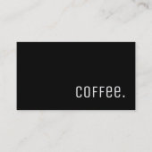 シンプルな単語の暗いロイヤリティのコーヒーパンチカードUnica ロイヤリティカード (正面)