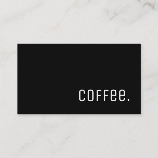 シンプルな単語の暗いロイヤリティのコーヒーパンチカードUnica ロイヤリティカード (正面)