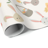 シンプルな卵およびバニーのイースター|包装紙 ラッピングペーパー (ロールコーナー)