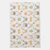 シンプルな卵およびバニーのイースター|台所タオル キッチンタオル (縦)