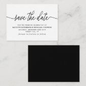 シンプルな原稿の保存日付 エンクロージャーカード (正面/裏面)