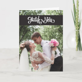 シンプルな原稿の結婚式は折りましたメッセージカードを感謝していしています サンキューカード