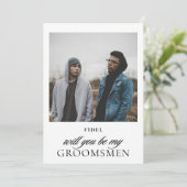 シンプルな台本の写真　結婚式仲間への提案 招待状 (スタンド正面)