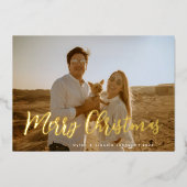 シンプルな台本写真 箔シーズンカード (正面)