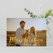 シンプルな台本写真 箔シーズンカード (立ち正面)