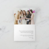 シンプルな台本 | エレガントでパーソナライズされた写真 サンキューカード (内部)