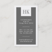 シンプルな名刺きれいにすれば 名刺 (裏面)