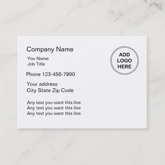 シンプルな名刺の大判カメラ 名刺 (正面)