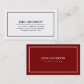 シンプルな名刺 名刺 (正面/裏面)