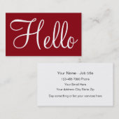 シンプルな名刺 名刺 (正面/裏面)