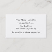 シンプルな名刺 名刺 (裏面)