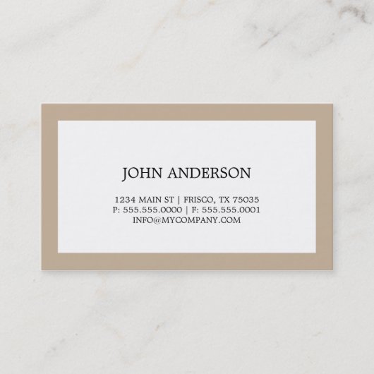 シンプルな名刺 名刺 (正面)