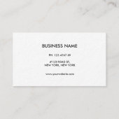 シンプルな名刺 名刺 (裏面)