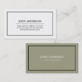 シンプルな名刺 名刺 (正面/裏面)