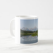 シンプルな喜びのマグ壮大なTetons コーヒーマグカップ (正面左)