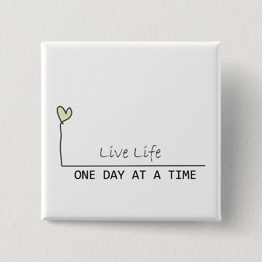 シンプルな回復 缶バッジ (正面)