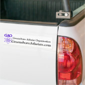 シンプルな団体や組織のバンパーステッカー バンパーステッカー (トラック上)