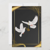 シンプルな国境ニカーフェアリング 招待状 (裏面)