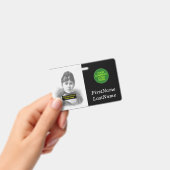 シンプルな基本的な社員/スタッフの肖像バッジ バッジ (Handheld)