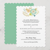 シンプルな夏の花 | 結婚式 招待状 (正面/裏面)