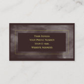 シンプルな大理石の名刺 名刺 (裏面)