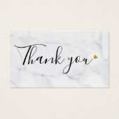 シンプルな大理石 お買い上げありがとう割引カード (正面)