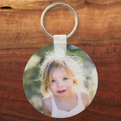 シンプルな子供用の2枚の写真の記念品 キーホルダー (正面)
