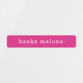 シンプルな子供用カラフル防水名前ラベル ラベル (デザイン1)