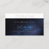 シンプルな宇宙の名刺 名刺 (裏面)