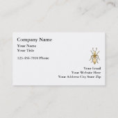 シンプルな害虫駆除の名刺 名刺 (裏面)