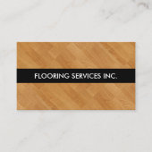 シンプルな家のフロアーリングのサービス業カード 名刺 (正面)