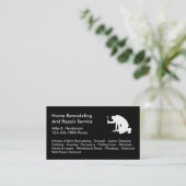 シンプルな家は名刺を修理します 名刺 (スタンド正面)
