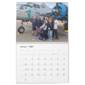 シンプルな家族写真カレンダー カレンダー (1月 2027)