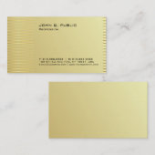 シンプルな専門のモダンな金ゴールドの署名の紫外線マット 名刺 (正面/裏面)